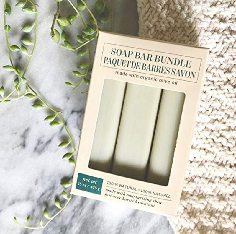 Olivia Care Moisturizing Bar Soap Pack by Natural & Organic Infused with Coconut, Shea Butter & Green ClayDeep Clean, Refreshing, Moisturizing & Hydrating, Coconut Shea, 3 Count (Pack of 3)