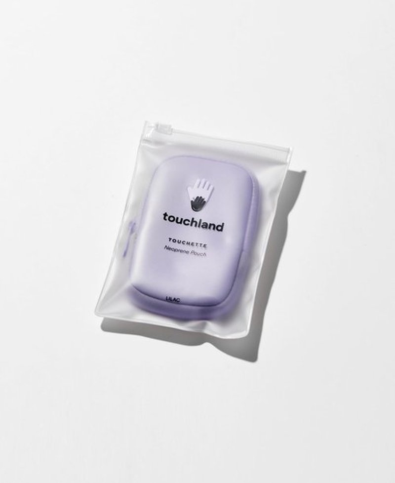 Touchland Touchette Zippered Pouch, Attachable Fashion Accessory with Snap Hook for Power Mist and Glow Mist 1FL OZ, Lilac