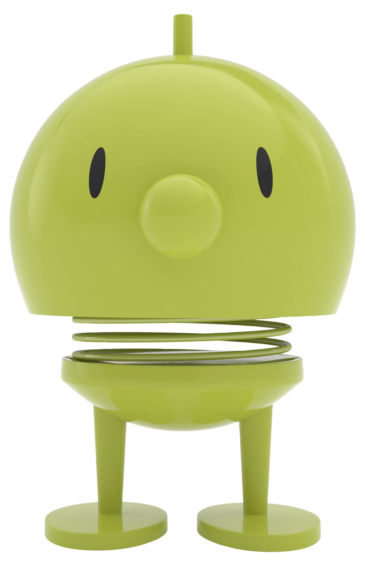 Hoptimist Junior Bumble, Green, Home Decor Ornament - Wobble Figure, Plastic W/Metal Spring, Medium - Creates Cheerful Movement