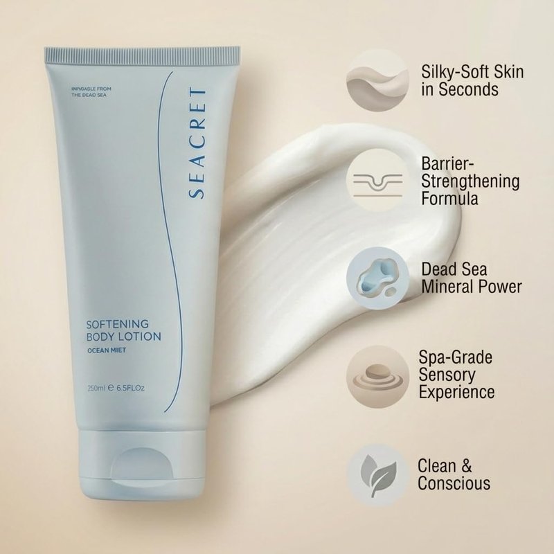Moisturizing Body Lotion for Dry Skin - Ceramide, Squalane & Shea Butter | Fast-Absorbing 6.8 Fl Oz