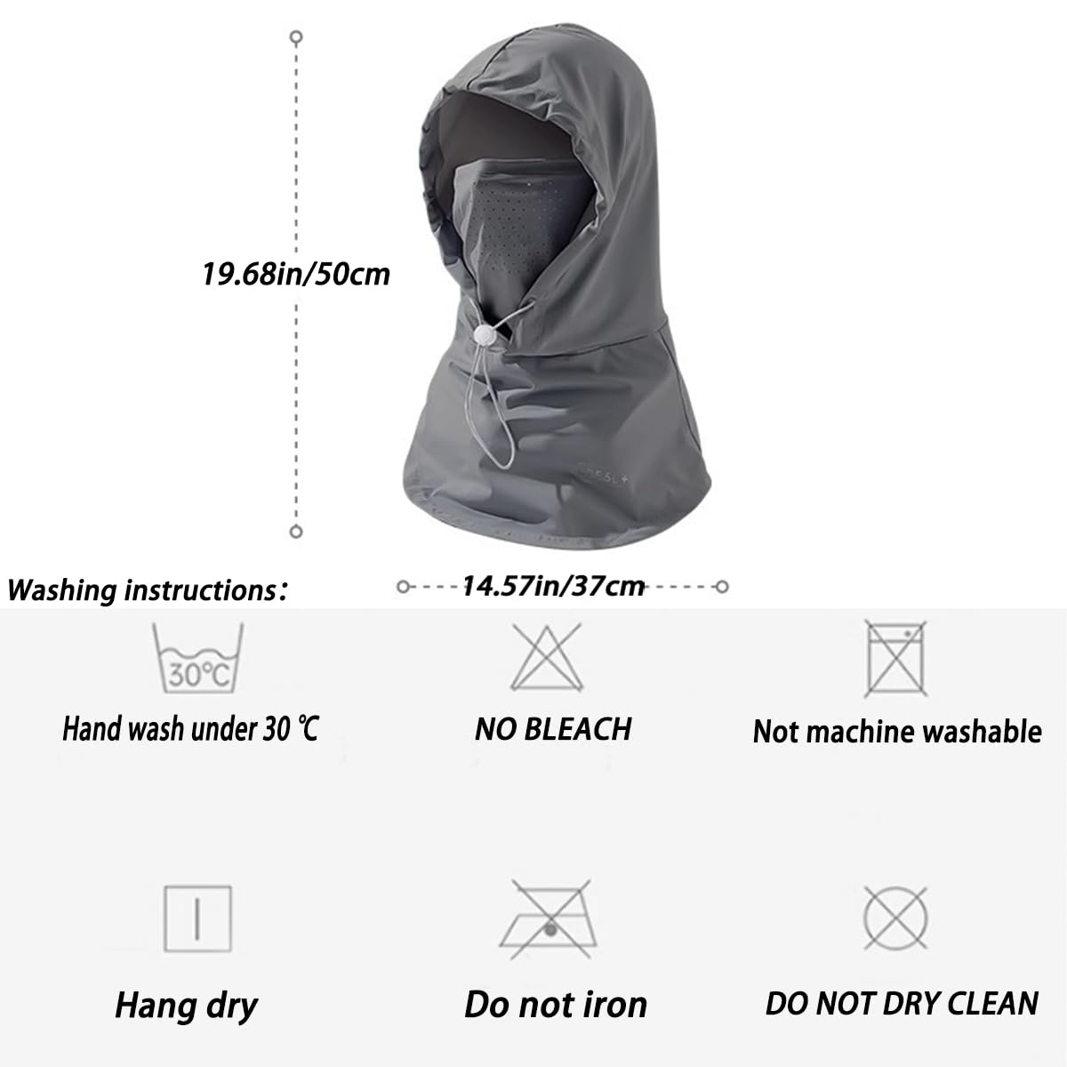 BSYLOO Women's UV Protection Balaclava Hat with Neck Guard & Face Mask for Cycling, Travel & Outdoor Activities