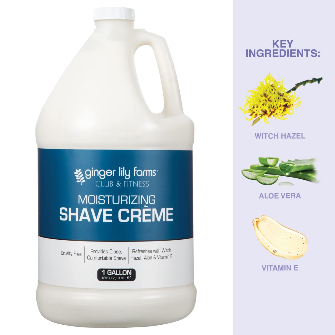 Moisturizing Shave Cream for Men | Protects Against Irritation & Razor Burn - 128 Fl Oz
