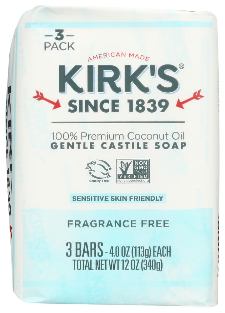 Kirk's Soap Bar 3pk Frag Free