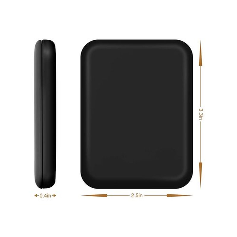 Kakuje Compact Mirror, 1X/3X Magnification LED Pocket Mirror with Nternal BIattery, Mini Mirror for Purse, Pocket,Travel and Present (Black)