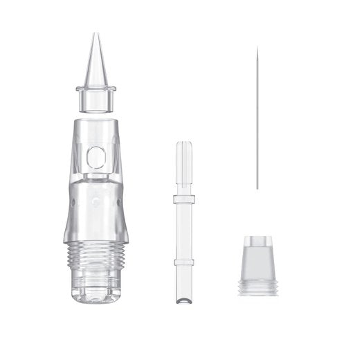 CHUSE C22 Prevents Ink Spitback Safety Tattoo Pro Cartridges Needles Permanent Makeup Needles Box of 10Pcs (5R 0.3)