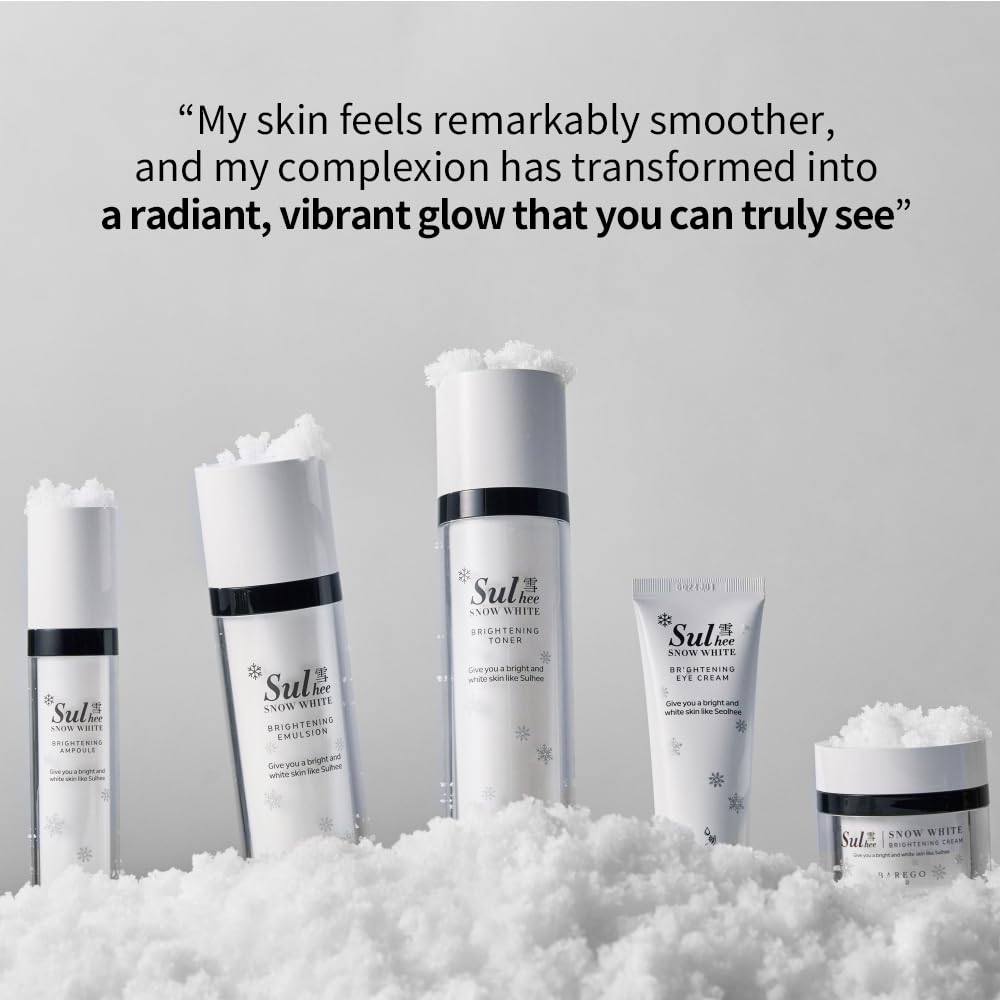 Sulhee Real White Skincare 5-piece Set | Facial care Kit, Moisturizer | Toner, Emulsion, Cream, Ampoule, Eyecream