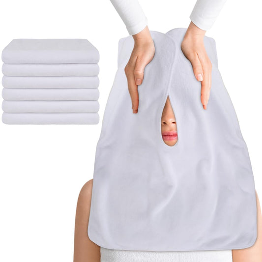 Microfiber Esthetician Towels - Soft Facial Cloth for Spa & Cleansing | Split Design for Easy Use