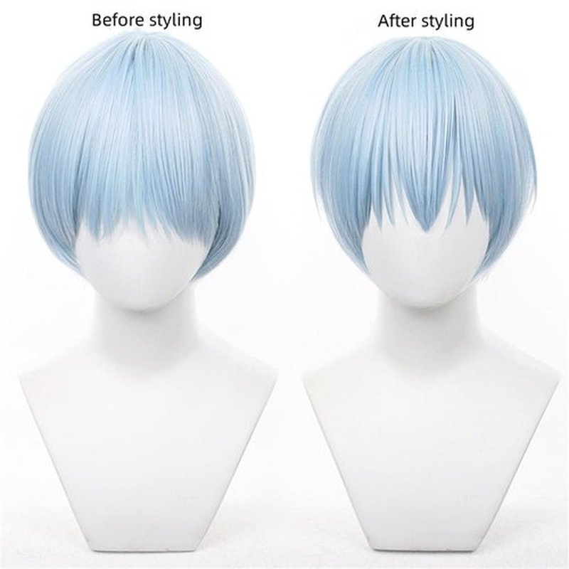 Mystylecos Frieren at the Funeral Himmel Wig Cosplay Heat Resistant Synthetic Halloween Theme Party Cosplay Wigs with Free Wig Caps