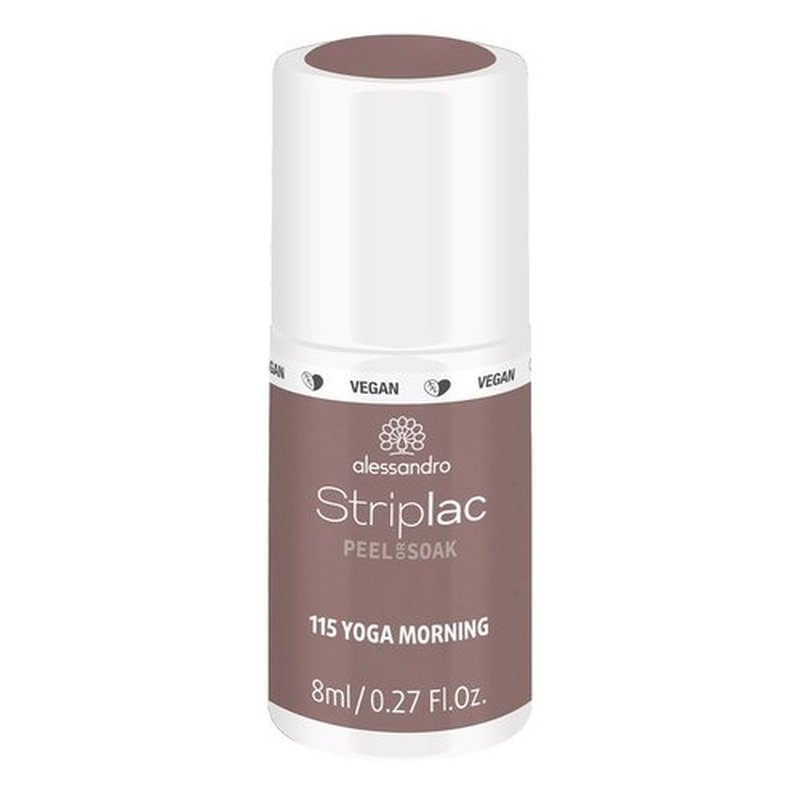 alessandro Striplac Peel or Soak Nail Polish - Long Lasting Wear - Quick Drying Time - Offers a Variety of Colors - Delivers Professional Results - Vegan - Cruelty Free - Yoga Morning - 0.27 oz