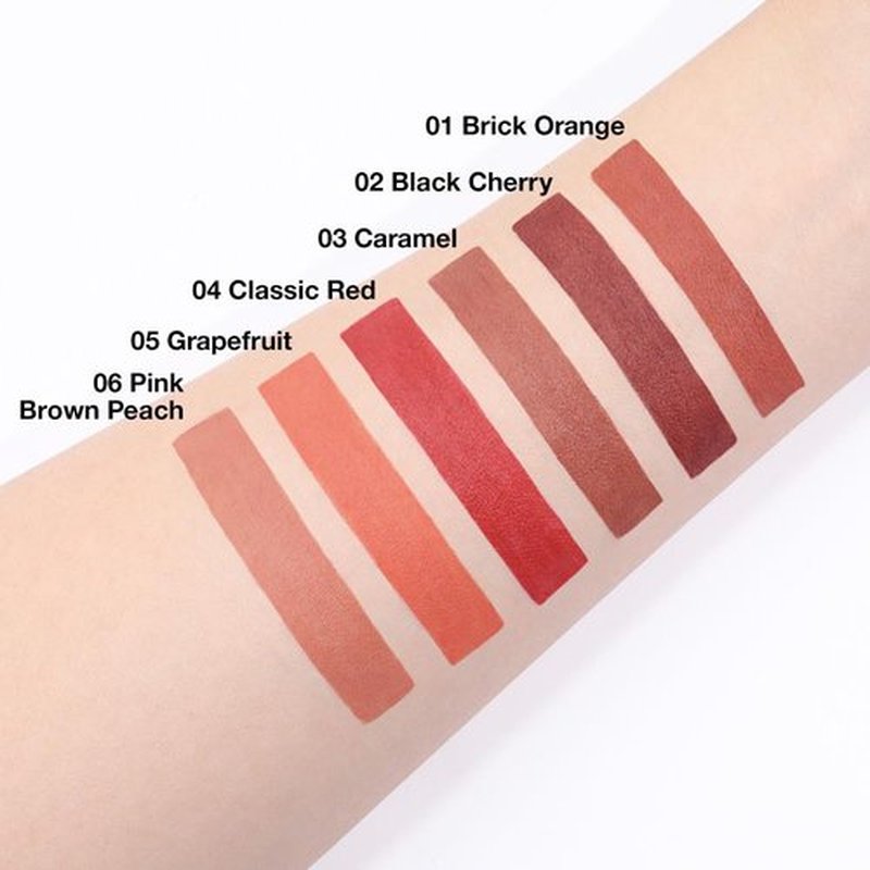 lip liner pencils, Modern Classic Lip Liner, Lip Liner Pigmented Vegan Matte, Lasting Finish Lip Liner, Luxurious Creamy Long Lasting Lip Liner, Prevents Feathering and Fading (06#Peach Red, 1)
