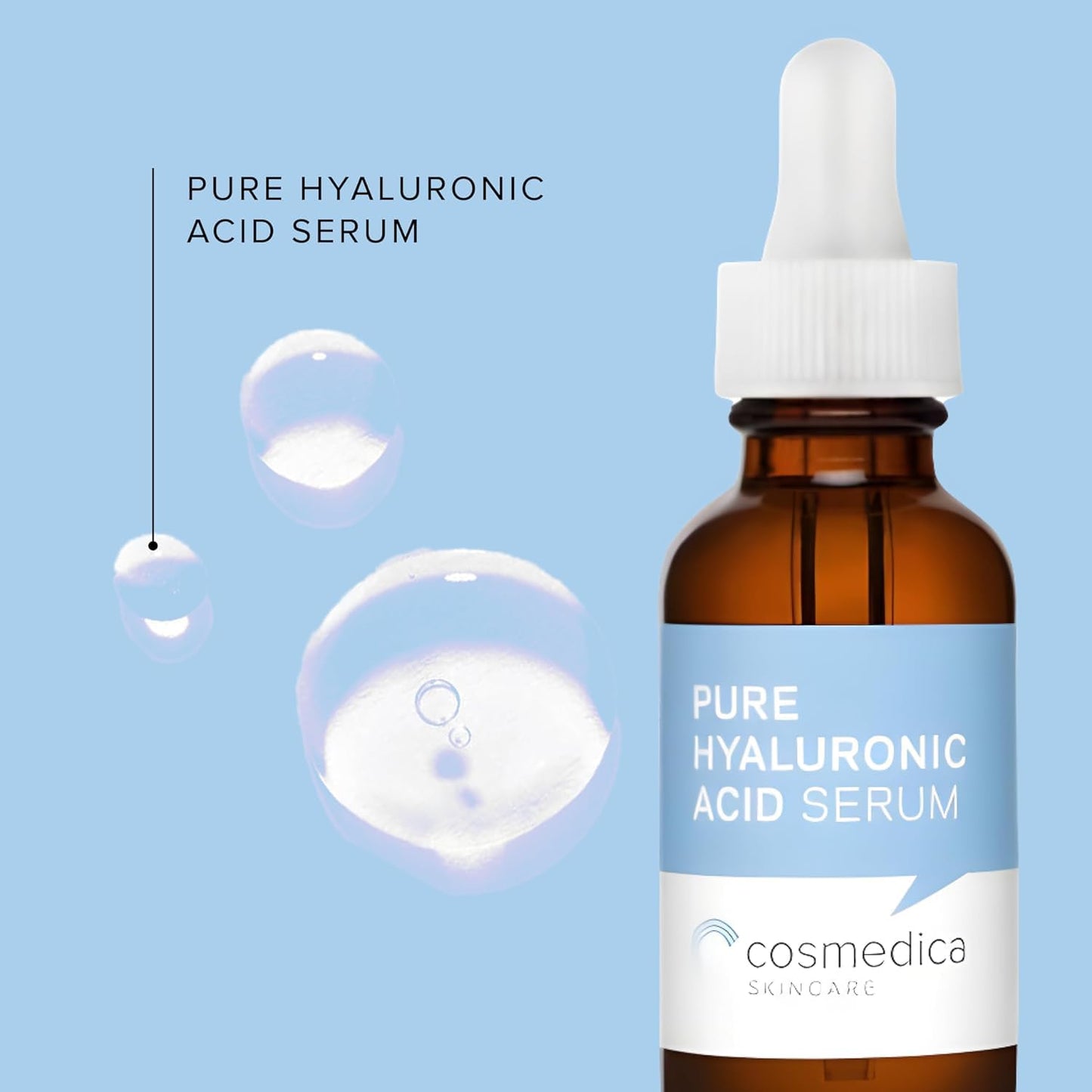 Cosmedica Skincare Facial Serum Trio Set – Vitamin C, Retinol & Hyaluronic Acid Serums for Face – Hydrating & Smoothing Skincare – Vegan, Cruelty Free (6 x 1.47 oz)