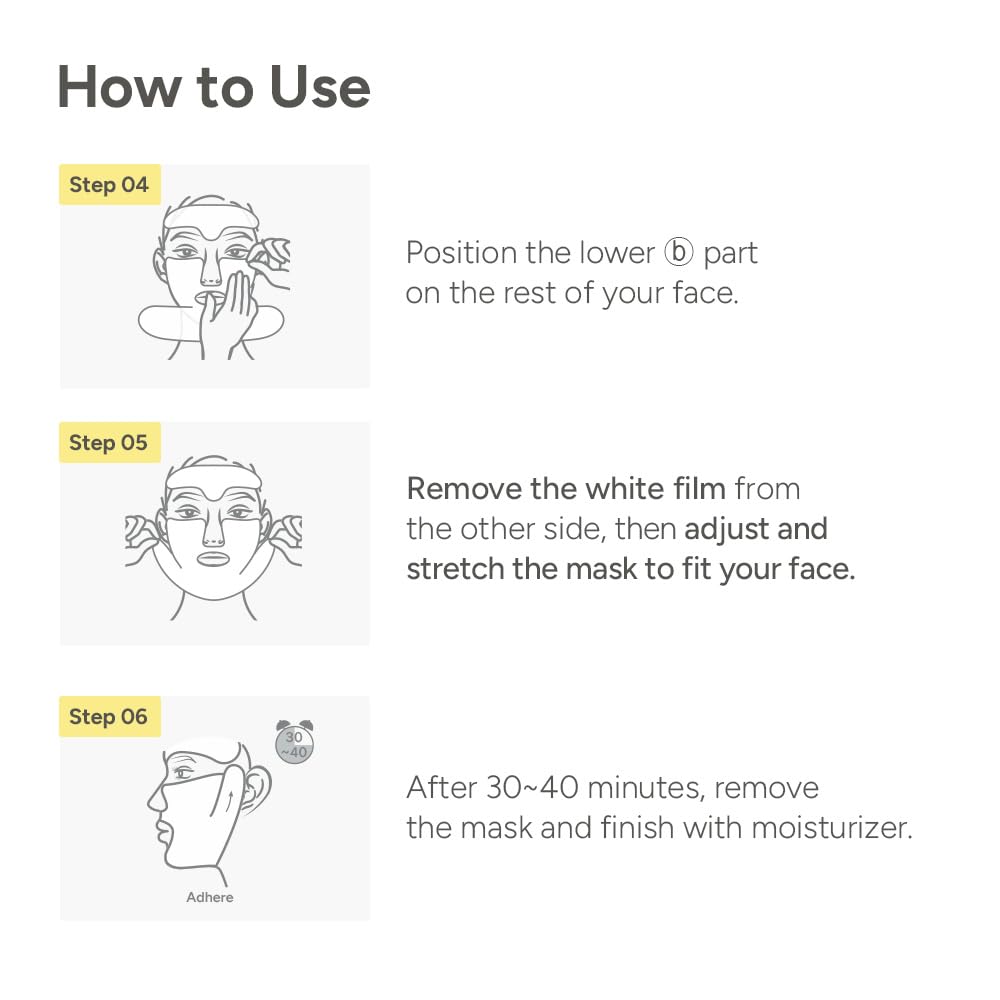 SUNGBOON EDITOR Deep Collagen Retinol V-Line Lift Up Mask, Full Face & Neck Lifting Sheet Mask with Volufiline, Firm-Looking, Tightening & Jawline Contouring, Korean Skincare, 4 Count