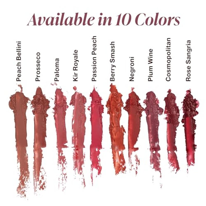Mineral Fusion Lipstick, Vivid & Smudge-Free Lip Color with Avocado Oil, Cocoa Seed Butter & More, Long-Lasting Vegan Lipstick, FD&C Dye-Free, Cruelty-Free, Paraben-Free, Gluten Free, Berry Smash