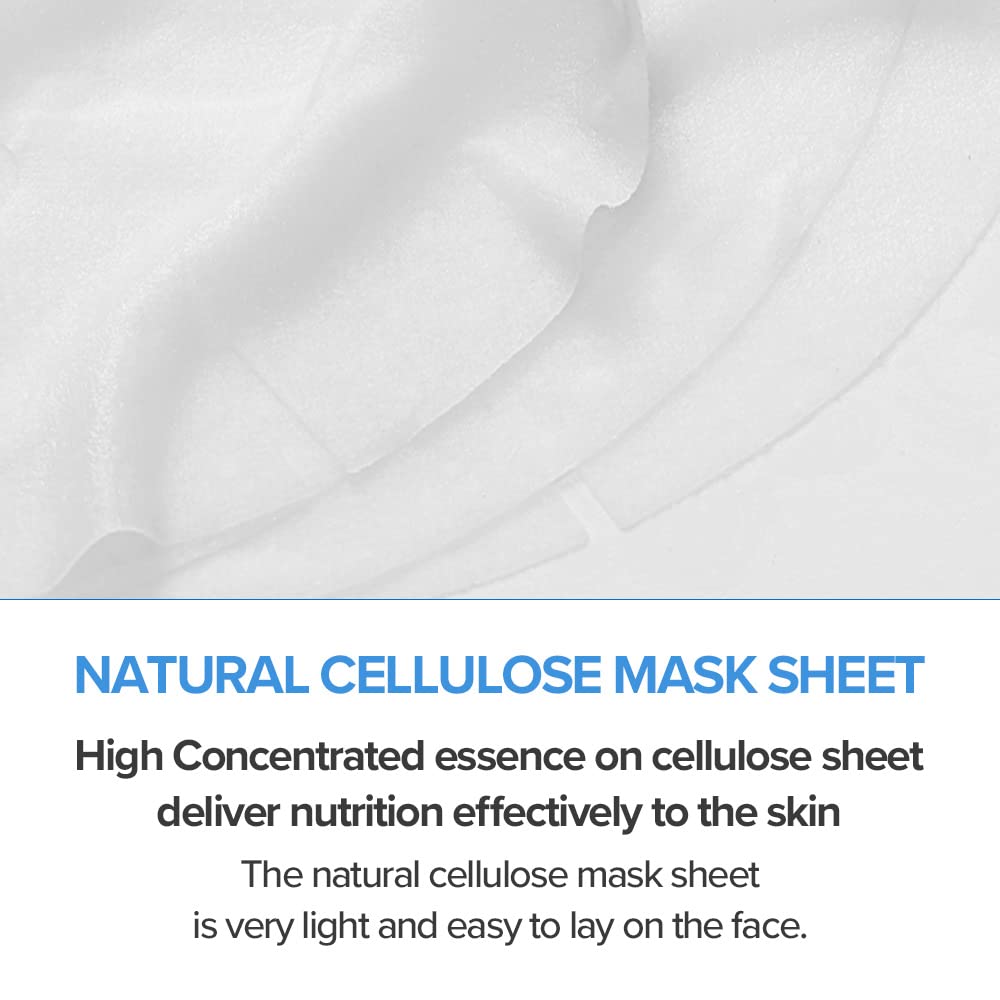 JMsolution Water Luminous SOS Ringer Mask Plus (10 Sheets, 35ml Each) | Intensive Hydration & Soothing Care Korean Sheet Mask | Water Glow Skin Care | K-Beauty Face Mask