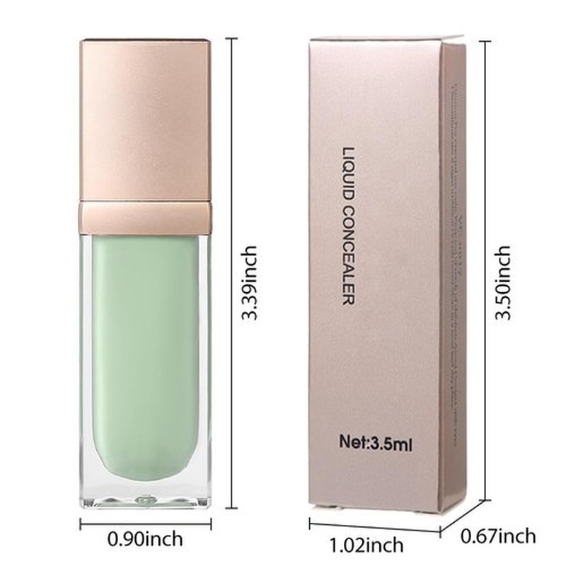 24-Hour Full Coverage Concealer Wand Concealer – Professional Makeup, Matte Finish,Waterproof, Liquid Contour Face Highlighter Makeup Smudge-Proof Formula for Flawless Wear 02# GREEN