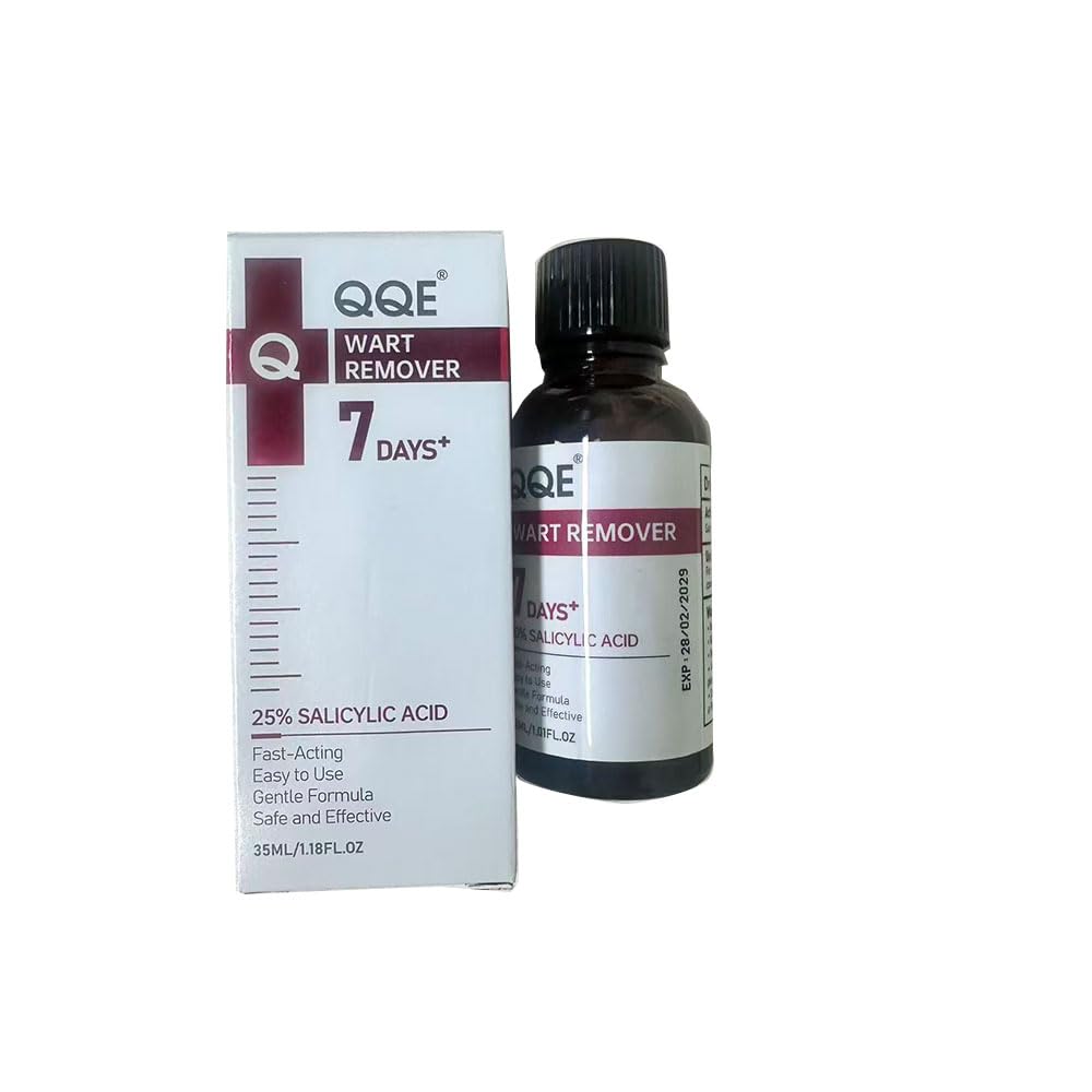 Wart Remover, 25% Salicylic Acid Wart Remover Liquid, Fast-Acting Treatment Wart Remover for Plantar Warts for Feet, Salicylic Acid for Warts, Corn Remover for Toes, Common & Flat Warts, 1.18FL.OZ