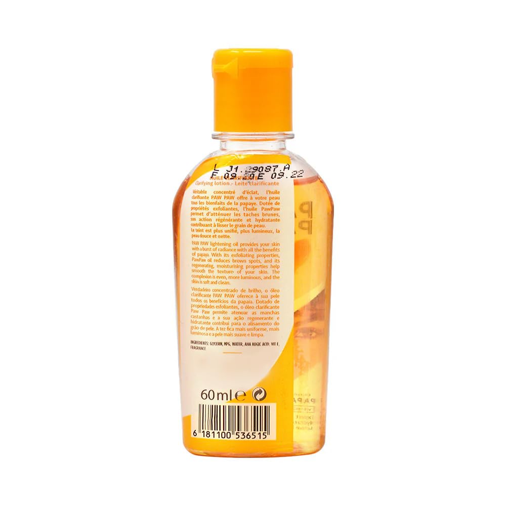 PAW PAW Skin Oil with Natural Papaya Extract – Nourishing & Smoothing Daily Body Moisturizer – 60ml, Pack of 4