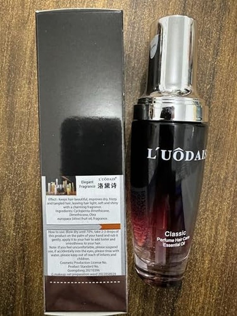 Golden Lure Pheromone Hair Oil, 80ml, Luodais Hair Oil, Luodais Classic Hair Serum, Leave-In Perfume Hair Care Oil (A-Elegant fragrance)