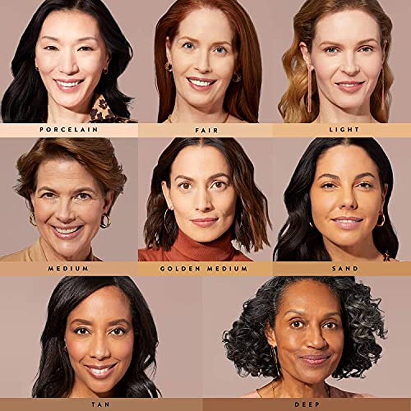 LAURA GELLER NEW YORK Baked Double Take Powder Foundation - Porcelain - Buildable Medium to Full Coverage - Matte Finish