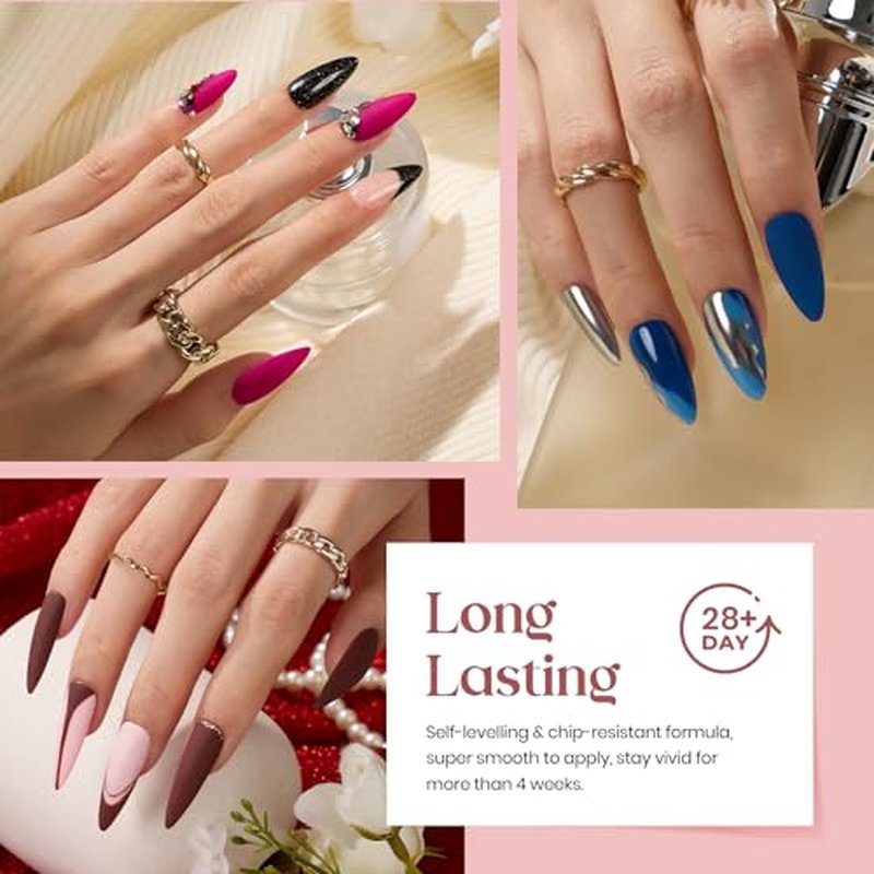 Beetles Gel Nail Polish Kit with U V Light 68 Pcs Emotional Spectrum 35 Colors Gel Polish Nail Kit with Base and Matte&Glossy Top Coat Soak Off All Season Gel Nail Kit Manicure Tools Gifts for Women