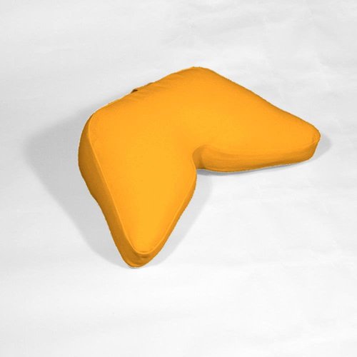 Bubbletastic Cosmic Cushion Meditation Pillow - Regular Size: 22" x 15" x 6.5" (Saffron)