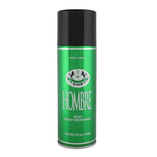 Hombre Green Deodorant Fresh Body Spray for Men 5.5Oz -156g