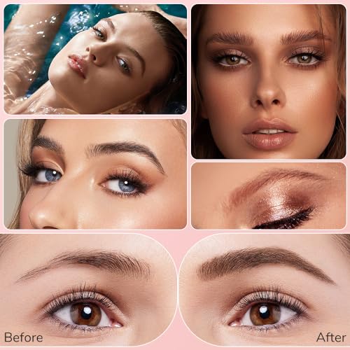 2PCS Waterproof Eyebrow Pen, 2024 New 4-Tip Eyebrow Pencil Natural Makeup Fine Stroke Magic Eyebrow Pencil, 3D Microblading Eyebrow Pen Eye Brown Makeup Long-Lasting Eyebrow Pencil (Black)