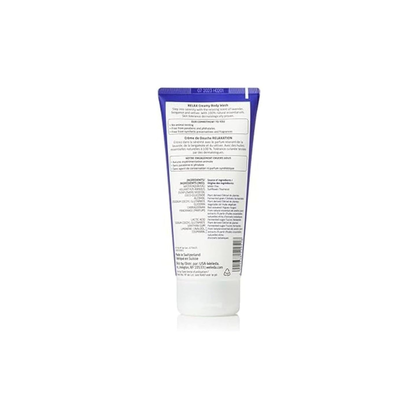 Weleda Aroma Essentials Relax Creamy Body Wash, Parabens Free, 6.8 Fluid Ounce (Pack of 2)