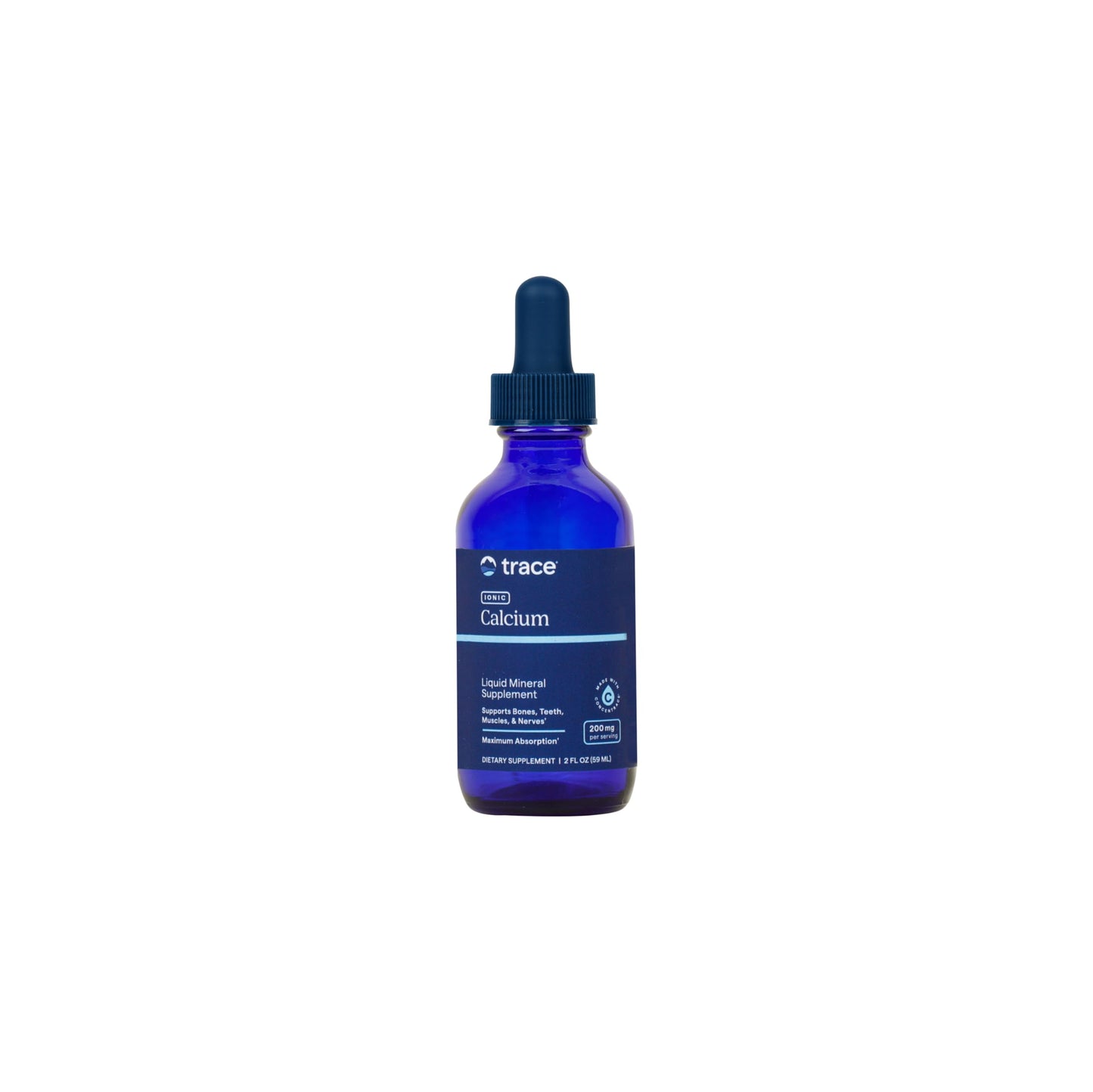 Trace Minerals Liquid Ionic Calcium Supplement, 200mg, 59ml, 2 fl oz
