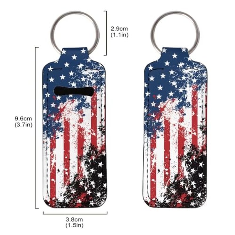 SEANATIVE Red Lips Lipstick Lip Gloss Lip Balm Chapstick Holder Keychain Lipstick Tube Holder Clip-on Lip Gloss Travel Storage Accessories for Women