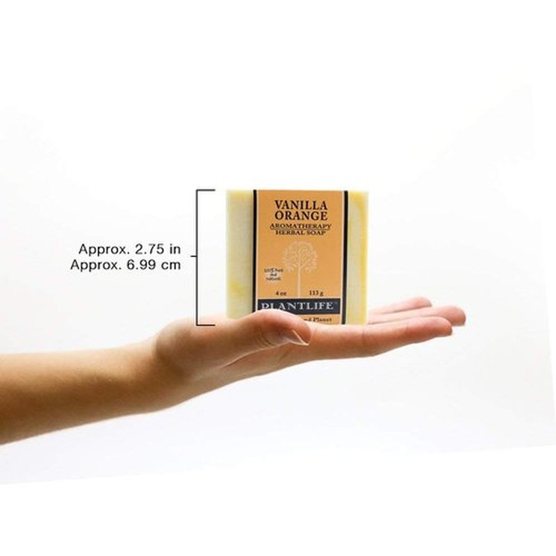 Plantlife Vanilla Orange Bar Soap - Moisturizing and Soothing Soap for Your Skin - Hand Crafted Using Plant-Based Ingredients - Made in California 4oz Bar