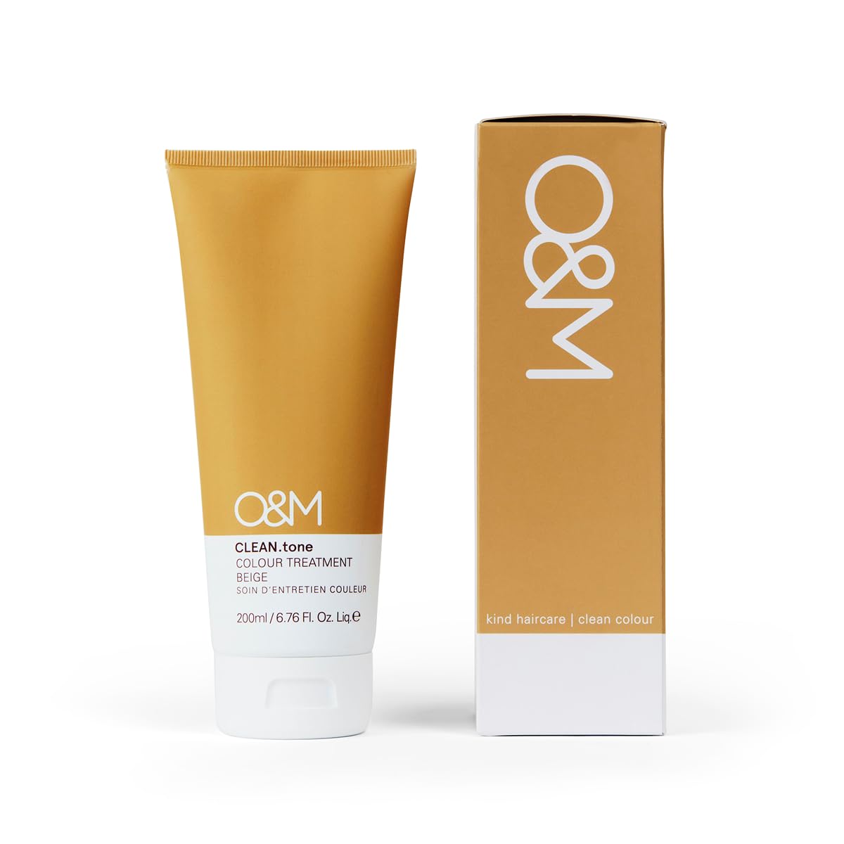 O&M CLEAN.tone Hair Color Treatment Free from Sulfates, Parabens, Silicones, Phthalates, Triclosan, Propylene Glycol & Gluten, Vegan, Cruelty Free, Light Blonde/Lightest Blonde, 200ml, Beige