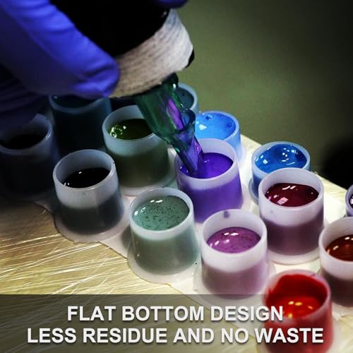Tattoo Ink Caps Medium - Autdor 1000Pcs Tattoo Cups 14mm Disposable Tattoo Ink Cups With Base Microblading Pigment Caps for Tattoo Permanent Makeup Container Cap Tattoo Accessories Tattoo Supplies