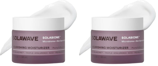 Probiotic Korean Cloud Cream Moisturizer - Peptides & Hyaluronic Acid | Anti-Aging Skincare for Dryness, 1.7 Oz (Pack of 2)