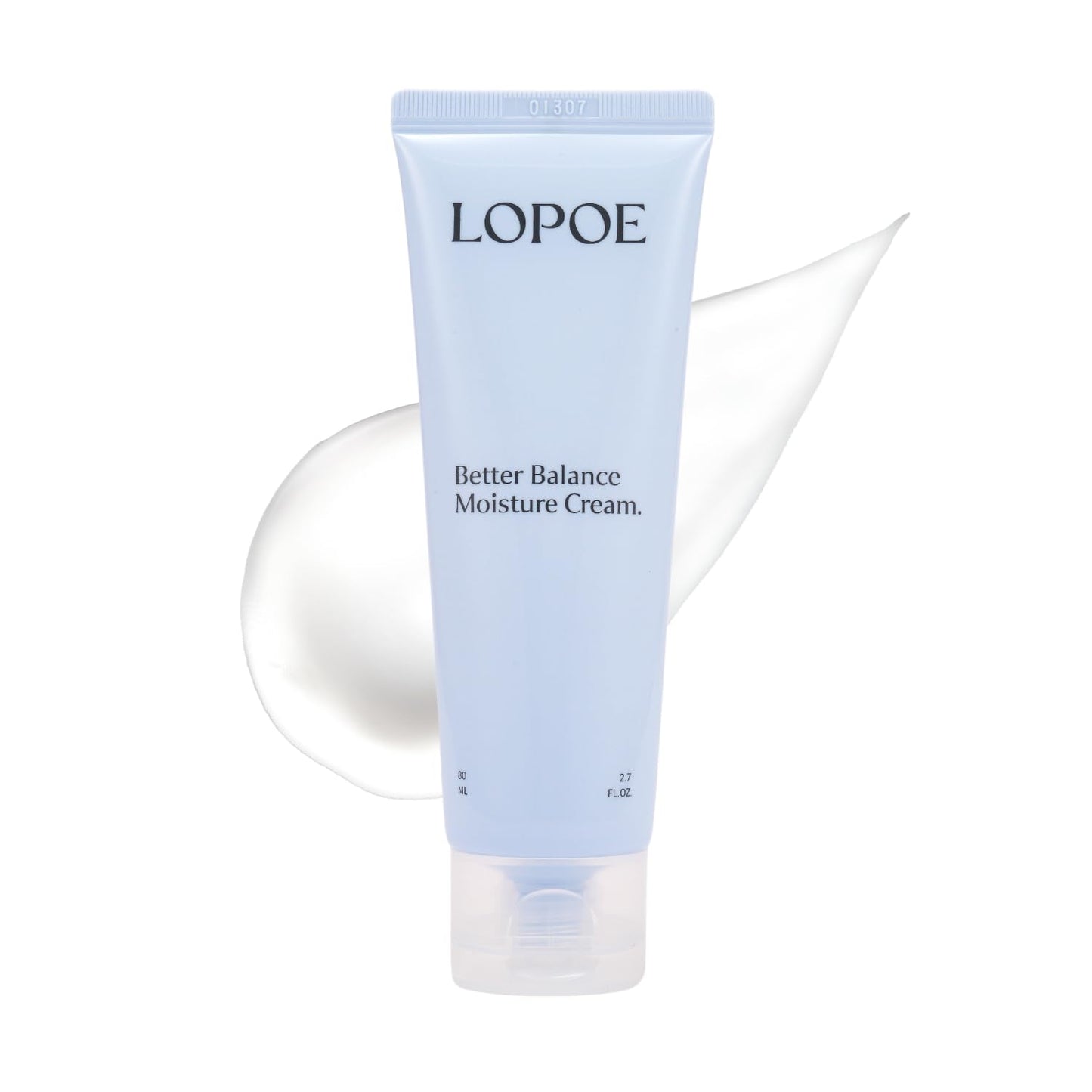 LOPOE Better Balance Moisture Cream - Daily Moisturizing Cream, 100hr Hydration, Instantly Soothes Sensitive Skin, panthenol, Hyaluronic Acid & Ceramide, Vegan, Korean Skincare (2.7 Fl. Oz, 80ml)