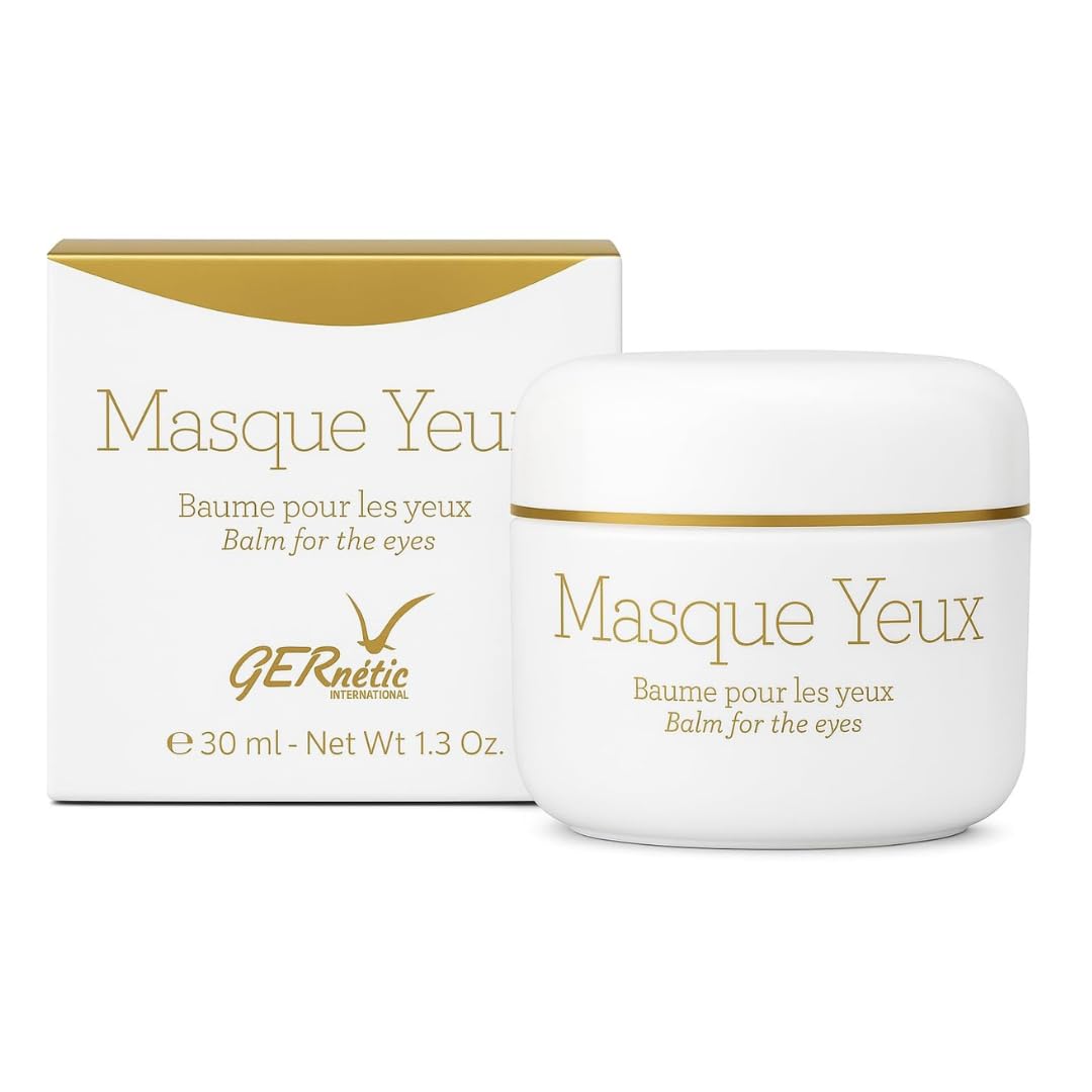Gernetic Masque Yeux Eye Cream Mask - Rejuvenating Balm for Dark Circles, Puffiness & Mature Lines, with Artichoke & Chamomile Extract - 30ml/1.3oz