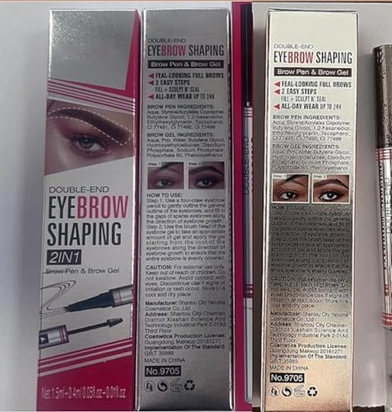 2024 New 2-in-1 Eyebrow Pencil with Gel,Waterproof Magic Eyebrow Pencil,Dual-Ended 3D Microblading Eyebrow Pen with 4 Tip & Eyebrow Brush, Makeup Long-Lasting Eyebrow Pen for Women (4 PCS)