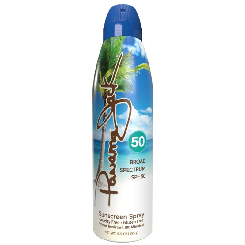 Panama Jack Continuous Spray Sunscreen - SPF 50, Broad Spectrum UVA/UVB Protection, PABA, Paraben, Gluten & Cruelty Free, Water Resistant (80 Minutes), 5.5 OZ (Pack of 2)