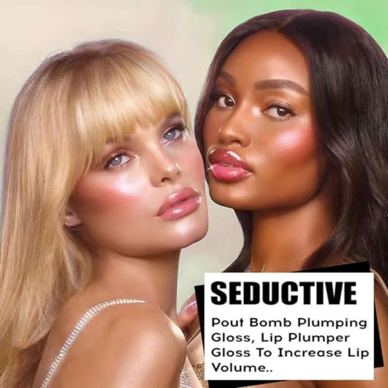 Hvecom 8 Colors Moisturizing Lip Oil Set, Big Brush Head Hydrating Lip Glow Oil Shiny Moisturizing Lip Gloss, Nourishing Non-Sticky Fresh Transparent Tinted Plumping Lip Oil- Set A+Set B