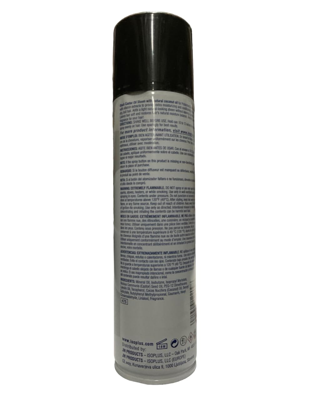 Isoplus Black Castor Oil Sheen (Pack of 2)