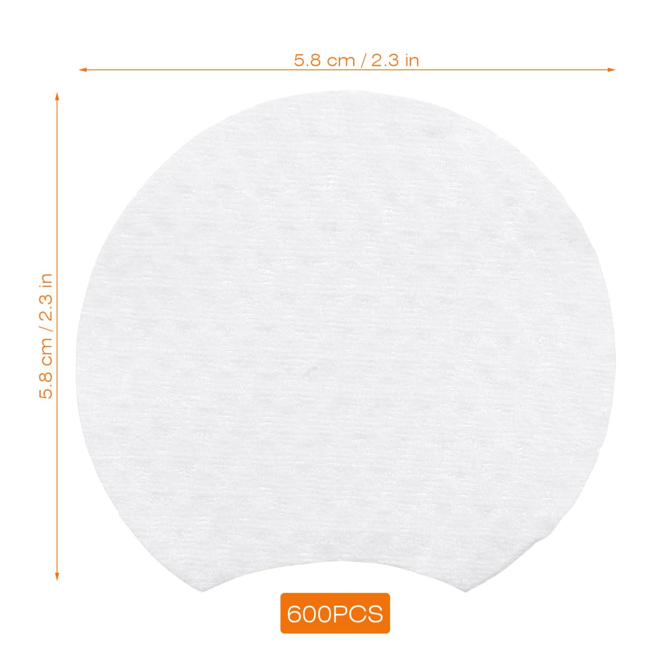 Cotton Rounds 600pcs Makeup Remover Pads Non-Woven Facial Cleansing Wipes Cosmetic Cleaning Pads Daily Face Wipes for Make Up Deep Skin Cleaning