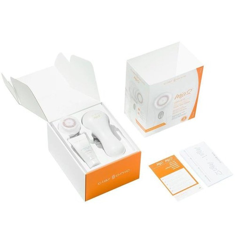 Clarsonic Facial Cleansing Brush System, Mia 2 Sonic Face Scrubber, White