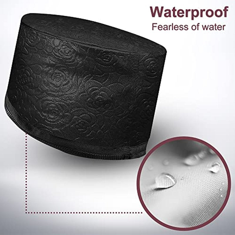 Heat Cap for Deep Conditioning, Ingeware Thermal Cap for Hair Steamer Cap for Natural Hair Portable Electric Heat Hair Spa Cap for Home Use Pattern (Floral Print)