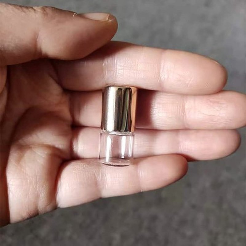 UUYYEO 12 Pcs 1ml Mini Glass Roll on Bottles Roller Bottles Refillable Essential Oil Bottles Aromatherapy Bottles Sample Vials Container Golden