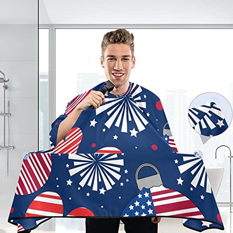 American Salon Cape Barber Cape Hairdressing Haircut Cape for Home Salon Stylist Cape Waterproof, 55"x65"