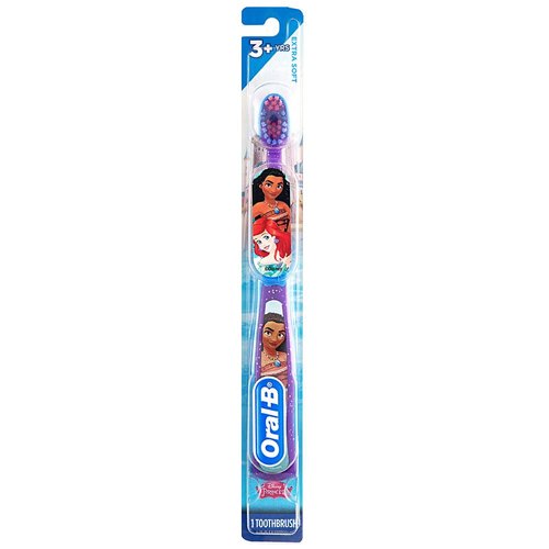 Oral-B Princess Toothbrush for Little Girls, Children 3+, Extra Soft, Moana Characters - 1 Count