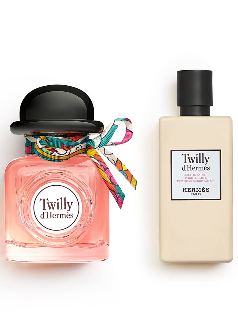 Hermes Twilly D'hermes for Women 2 Piece Set (2.8 Ounce Eau De Parfum Spray + 2.7 Ounce Moisturizing Body Lotion)