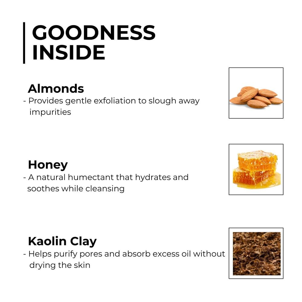 Repechage Honey and Almond Scrub For All Skin Types - Exfoliating Face Mask and Scrub Deeply Cleanses, Gentle Face Exfoliator Helps Remove Blackheads, 125ml / 0.5 oz.