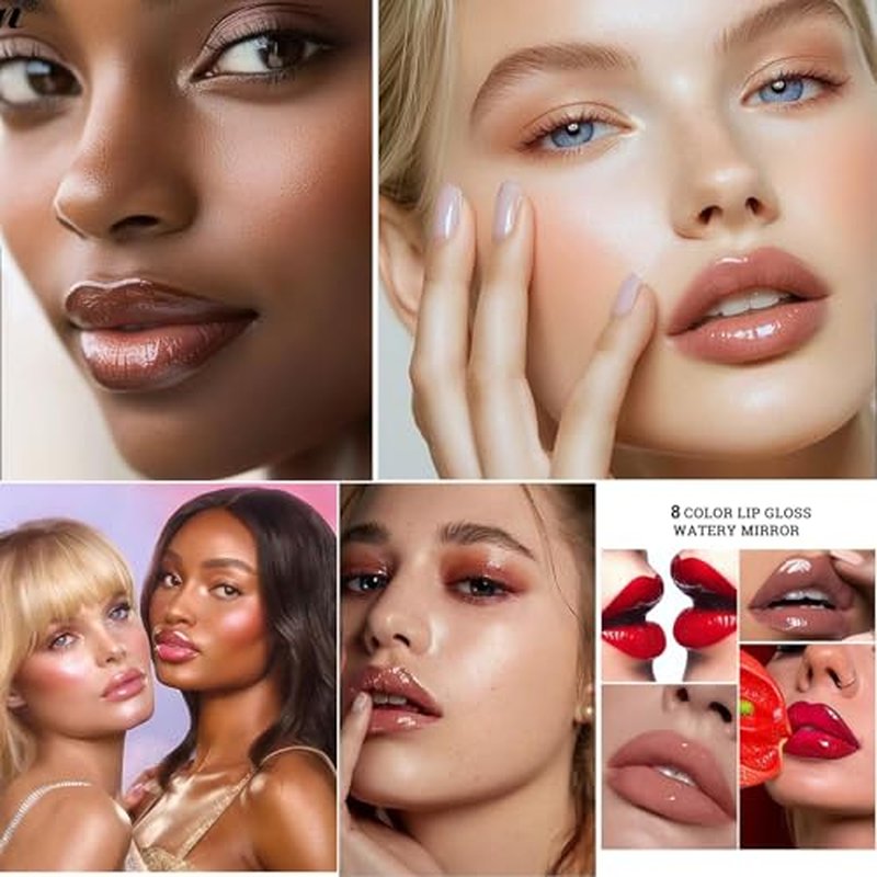 Crystal Lip Gloss Lip Plumper Gloss Tinted Lipgloss Lip Oil Teens Moisturizing Lipstick Lip Balm High Shine And Vegan Plumping Lip Gloss For Women Girls Long-Lasting Dry Lip Care 01