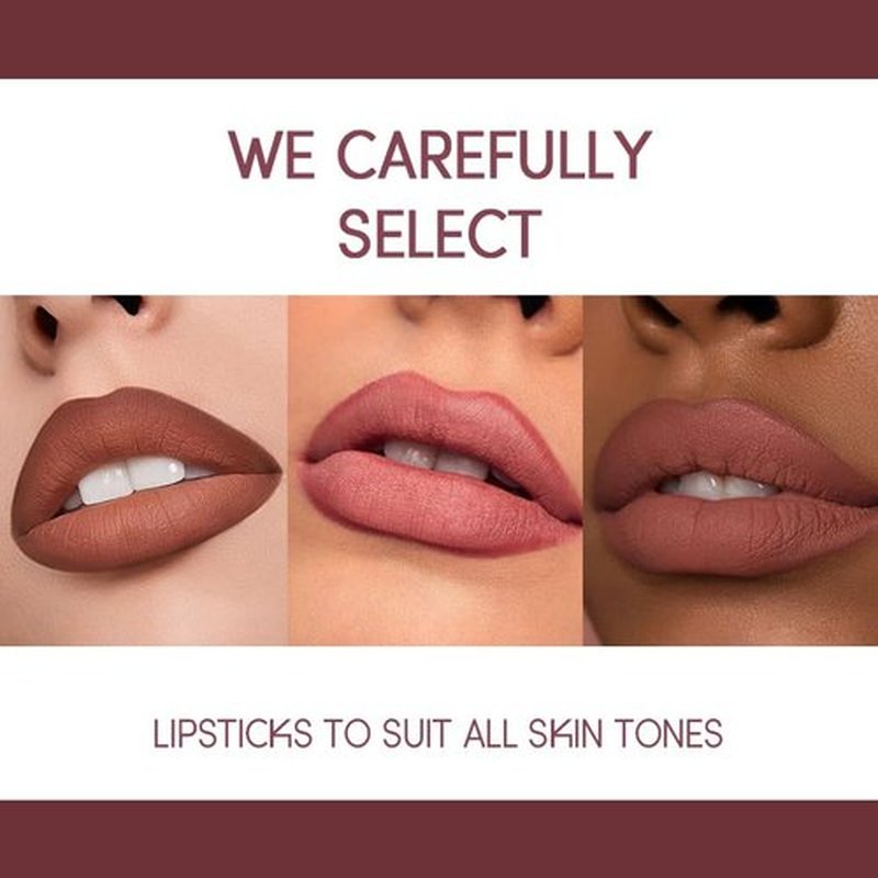 USHAS Lipstick and Lip Liner Combo Set 2 in 1 Waterproof Lipstick for Women Lip liner Set Long Lasting Lipstick, Matte Lipstick Pen with Lip Liner Set Makeup Kits (G3, Pack of 1)